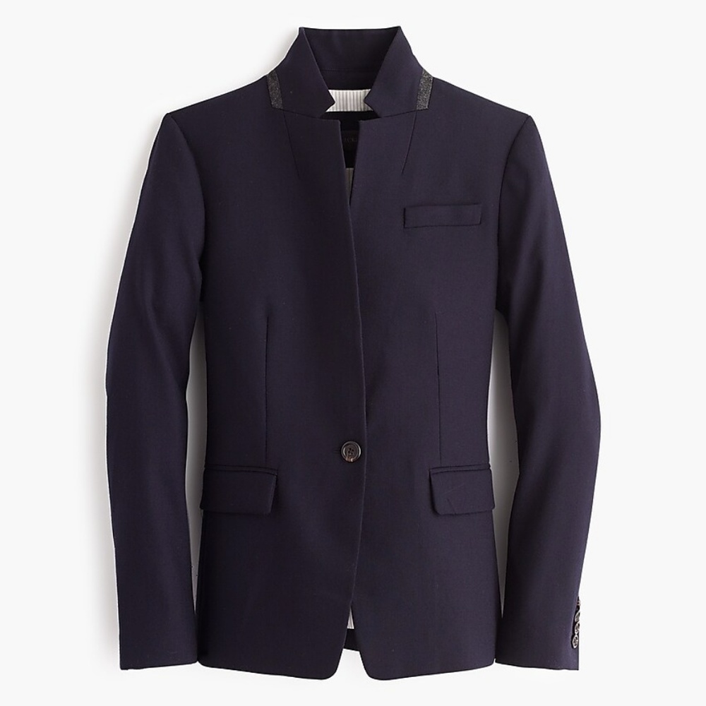 J. Crew Regent Wool Blazer Navy 0p